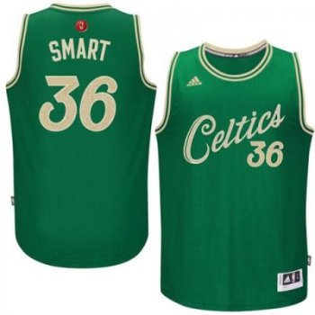 Boston Celtics #36 Marcus Smart Green 2015-2016 Christmas Day Stitched NBA Jersey