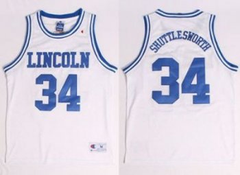 Lincoln He Got Game #34 Jesus Shuttlesworth White Stitched Basketball Jersey