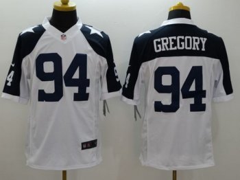 Nike Dallas Cowboys #94 Randy Gregory White Thanksgiving Throwback Men's Stitched NFL Limited Jersey