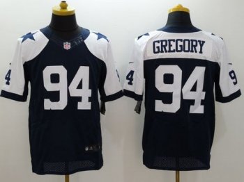 Nike Dallas Cowboys #94 Randy Gregory Navy Blue Thanksgiving Throwback Men's Stitched NFL Elite Jersey