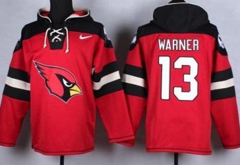 Nike Arizona Cardinals #13 Kurt Warner Red Player Pullover NFL Hoodie