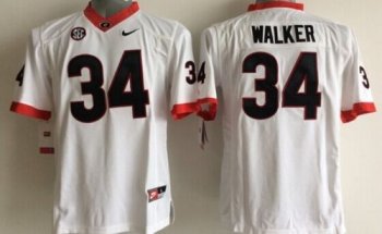 Youth Georgia Bulldogs #34 Herschel Walker White Stitched NCAA Jersey