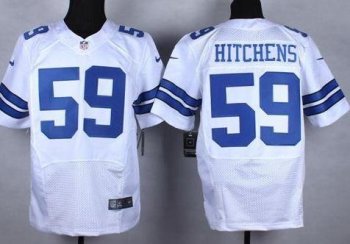 Nike Dallas Cowboys #59 Anthony Hitchens White Men's Stitched NFL Elite Jersey