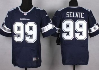 Nike Dallas Cowboys #99 George Selvie Navy Blue Team Color Men's Stitched NFL Elite Jersey