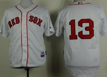 Boston Red Sox 13 Hanley Ramirez White Cool Base Stitched Baseball Jersey