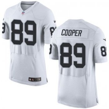 Nike Oakland Raiders #89 Amari Cooper White Men's Stitched NFL New Elite Jersey