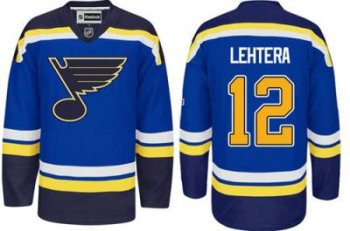 St.Louis Blues #12 Jori Lehtera Light Blue Home Stitched NHL Jersey