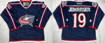 Columbus Blue Jackets #19 Ryan Johansen Navy Blue Home Stitched NHL Jersey