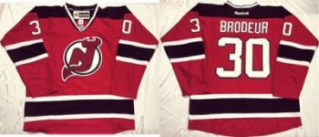 New Jersey Devils #30 Martin Brodeur Stitched Red NHL Jersey