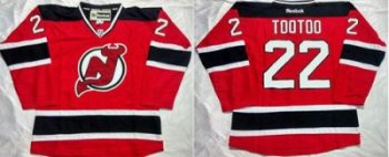 New Jersey Devils #22 Jordin Tootoo Red Home Stitched NHL Jersey