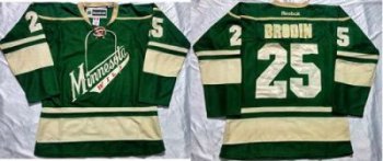 Minnesota Wild #25 Jonas Brodin Green Stitched NHL Jersey