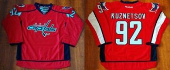 Washington Capitals #92 Evgeny Kuznetsov Red Home Stitched NHL Jersey