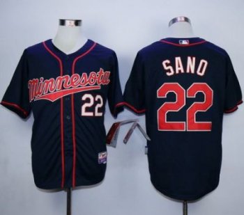 Minnesota Twins #22 Miguel Sano Navy Blue Cool Base Stitched MLB Jersey