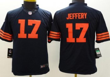 Youth Nike Chicago Bears #17 Alshon Jeffery Navy Blue 1940s Throwback Stitched NFL Jersey