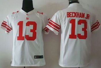 Youth Nike New York Giants #13 Odell Beckham Jr White Stitched NFL Jersey