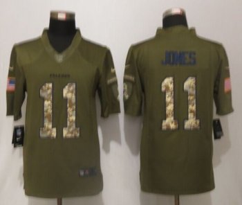 Nike Atlanta Falcons #11 Julio Jones Green Men's Stitched NFL Limited Salute To Service Jersey