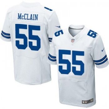 Dallas Cowboys #55 Rolando McClain White Men's Stitched NFL Elite Jersey