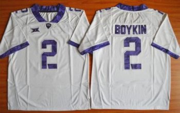 TCU Horned Frogs #2 Trevone Boykin White Stitched NCAA Jersey