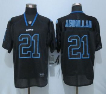 Detroit Lions #21 Ameer Abdullah Lights Out Black Elite Jersey