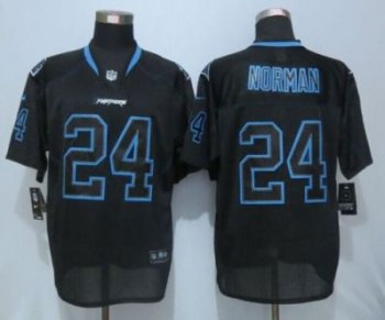 Carolina Panthers #24 Josh Norman Lights Out Black Elite Jerseys