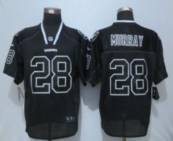 Oakland Raiders #28 Latavius Murray Lights Out Black Elite Jerseys