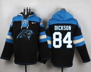 Nike Carolina Panthers #84 Ed Dickson Black Player Pullover NFL Hoodie