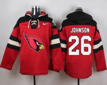 Nike Arizona Cardinals #26 Rashad Johnson Red Player Pullover NFL Hoodie