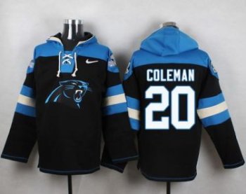 Nike Carolina Panthers #20 Kurt Coleman Black Player Pullover NFL Hoodie