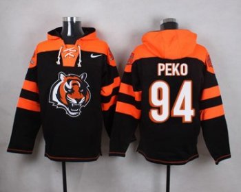 Nike Cincinnati Bengals #94 Domata Peko Black Player Pullover NFL Hoodie