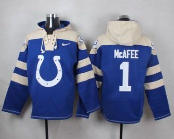 Nike Indianapolis Colts #1 Pat McAfee Royal Blue Player Pullover NFL Hoodie