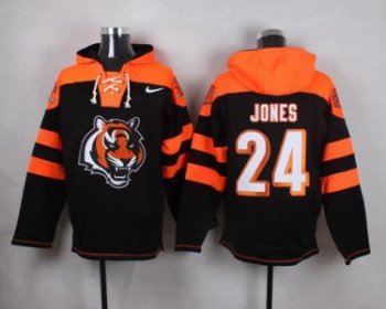 Nike Cincinnati Bengals #24 Adam Jones Black Player Pullover NFL Hoodie