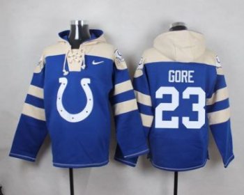 Nike Indianapolis Colts #23 Frank Gore Royal Blue Player Pullover NFL Hoodie