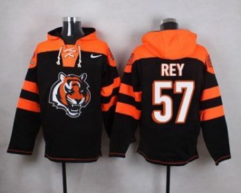 Nike Cincinnati Bengals #57 Vincent Rey Black Player Pullover NFL Hoodie