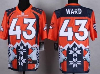 Nike Denver Broncos #43 T.J. Ward Orange Men's Stitched NFL Elite Noble Fashion Jersey