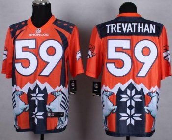 Nike Denver Broncos #59 Danny Trevathan Orange Men's Stitched NFL Elite Noble Fashion Jersey