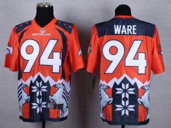 Nike Denver Broncos #94 DeMarcus Ware Orange Men's Stitched NFL Elite Noble Fashion Jersey