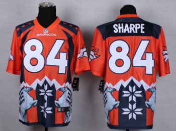 Nike Denver Broncos #84 Shannon Sharpe Orange Men's Stitched NFL Elite Noble Fashion Jersey