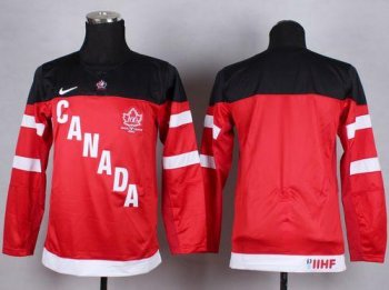 Youth Team Canada Blank Red 100th Anniversary Stitched NHL Jersey