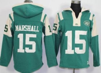 Nike New York Jets #15 Brandon Marshall Green Player Winning Method Pullover NFL Hoodie