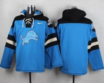 Nike Detroit Lions Blank Blue Player Pullover NFL Hoodie