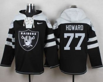 Nike Oakland Raiders #77 Austin Howard Black Player Pullover NFL Hoodie