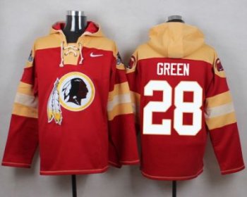 Nike Washington Redskins #28 Darrell Green Burgundy Red Player Pullover NFL Hoodie