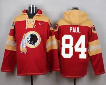 Nike Washington Redskins #84 Niles Paul Burgundy Red Player Pullover NFL Hoodie