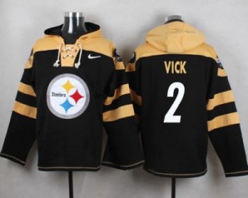 Nike Pittsburgh Steelers #2 Michael Vick Black Player Pullover NFL Hoodie