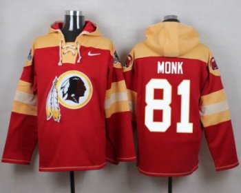 Nike Washington Redskins #81 Art Monk Burgundy Red Player Pullover NFL Hoodie