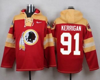 Nike Washington Redskins #91 Ryan Kerrigan Burgundy Red Player Pullover NFL Hoodie