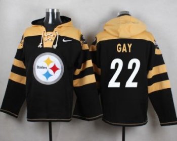 Nike Pittsburgh Steelers #22 William Gay Black Player Pullover NFL Hoodie