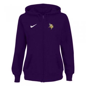 Women's Minnesota Vikings Stadium Rally Full Zip Hoodie Purple