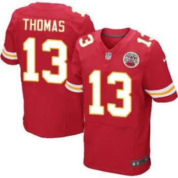 Nike Kansas City Chiefs #13 De'Anthony Thomas Red Team Color Men's Stitched NFL Elite Jersey