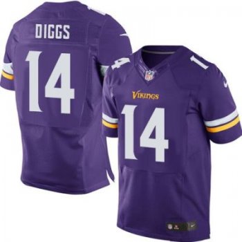 Nike Minnesota Vikings #14 Stefon Diggs Purple Team Color Men's Stitched NFL Elite Jersey